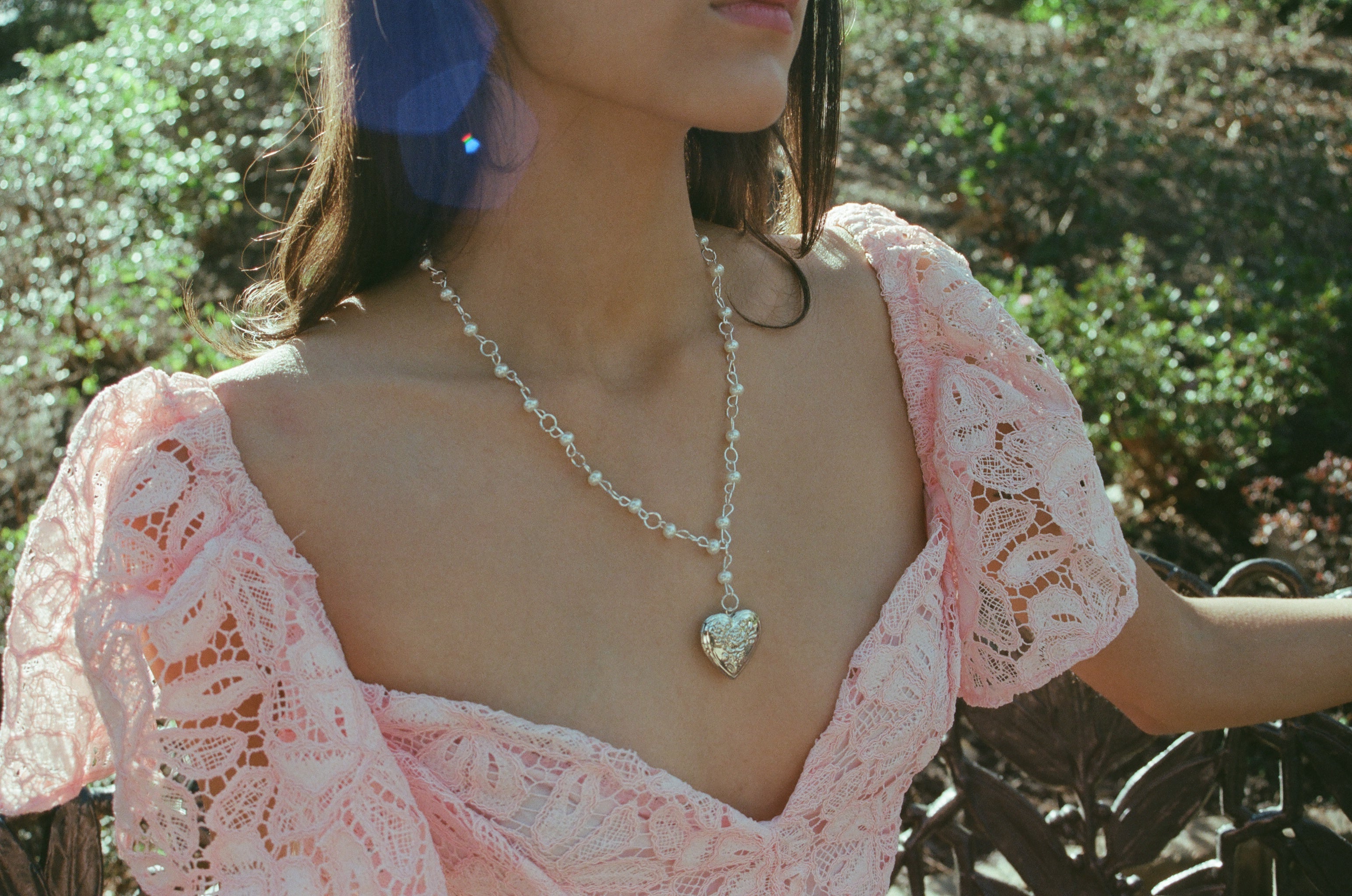 Sliver Sweetheart Locket Necklace