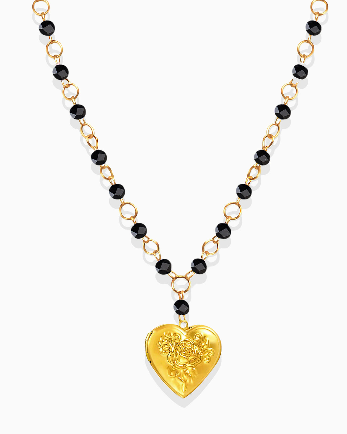 Gold Sweetheart Locket Necklace