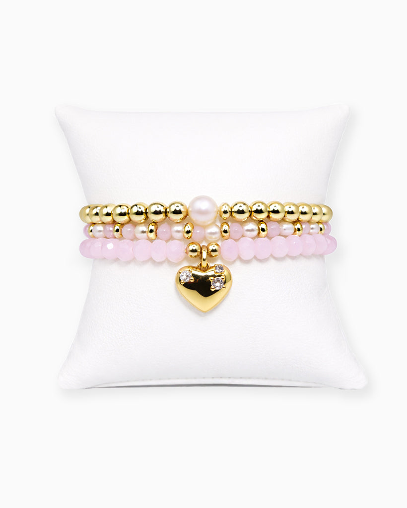 Blush Bracelet Stack