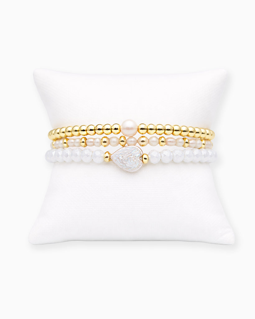 Baby Pearl Bracelet Stack