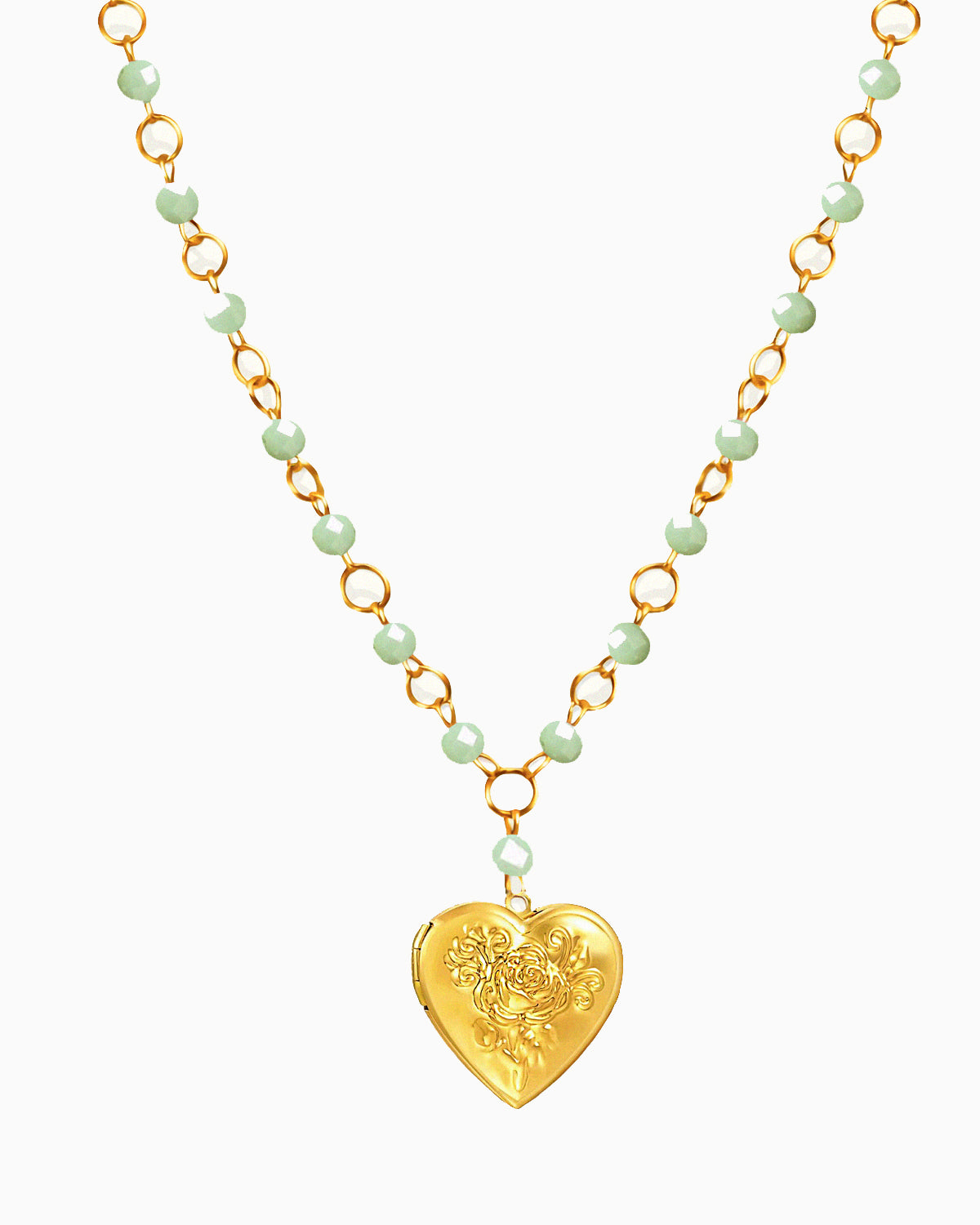Gold Sweetheart Locket Necklace