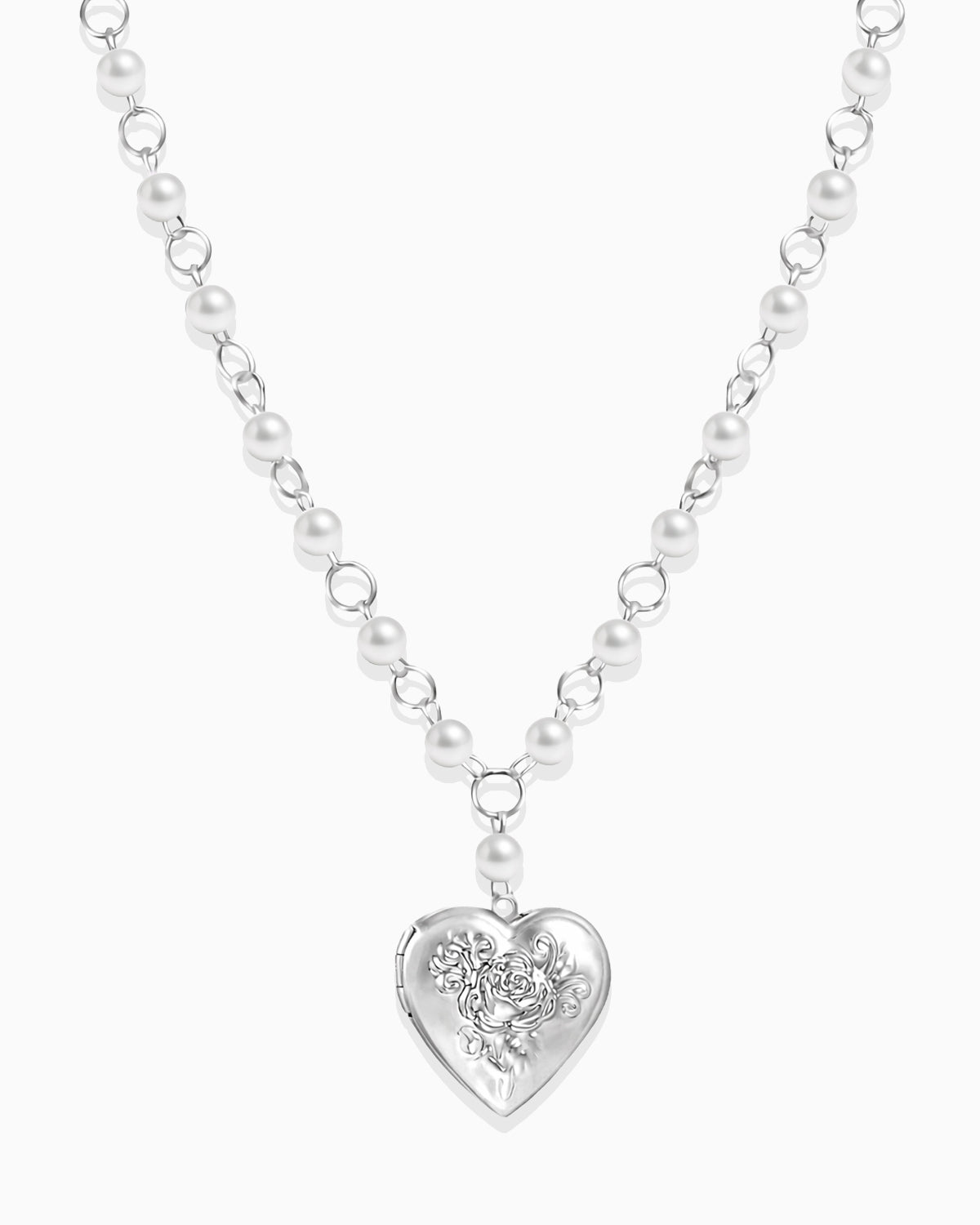Sliver Sweetheart Locket Necklace