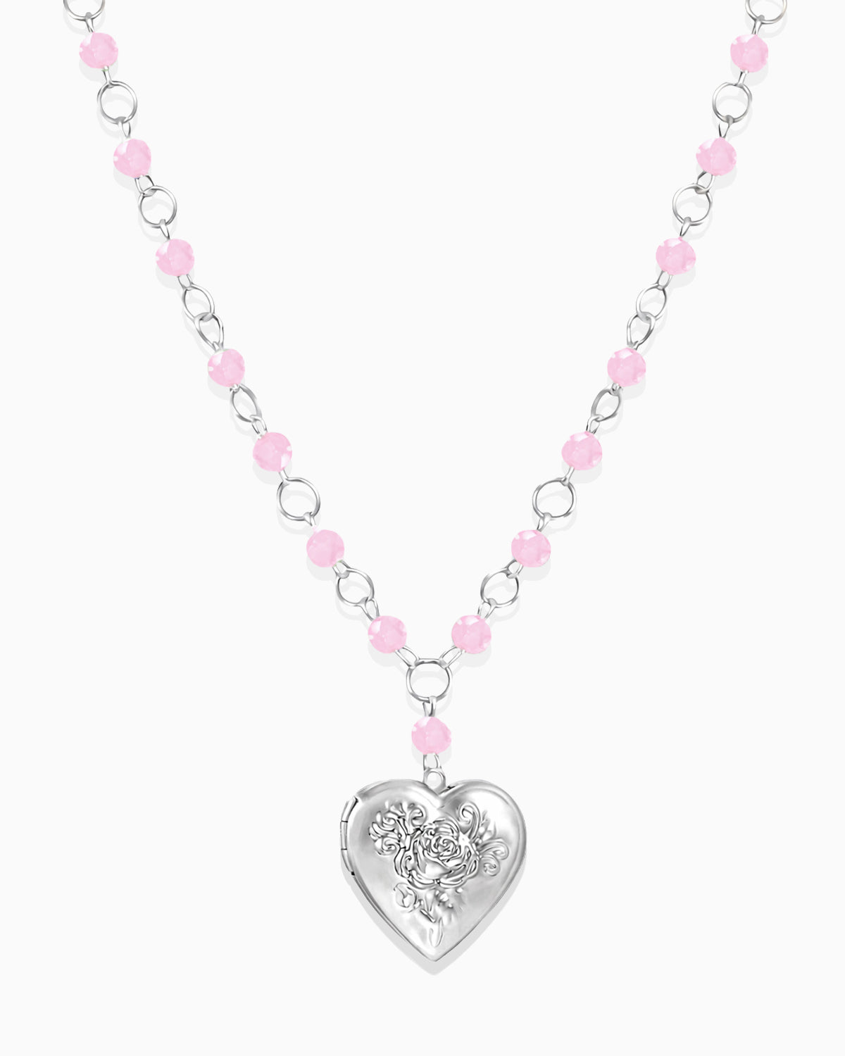 Sliver Sweetheart Locket Necklace