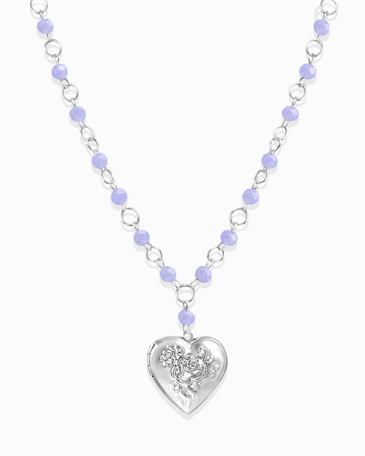Sliver Sweetheart Locket Necklace