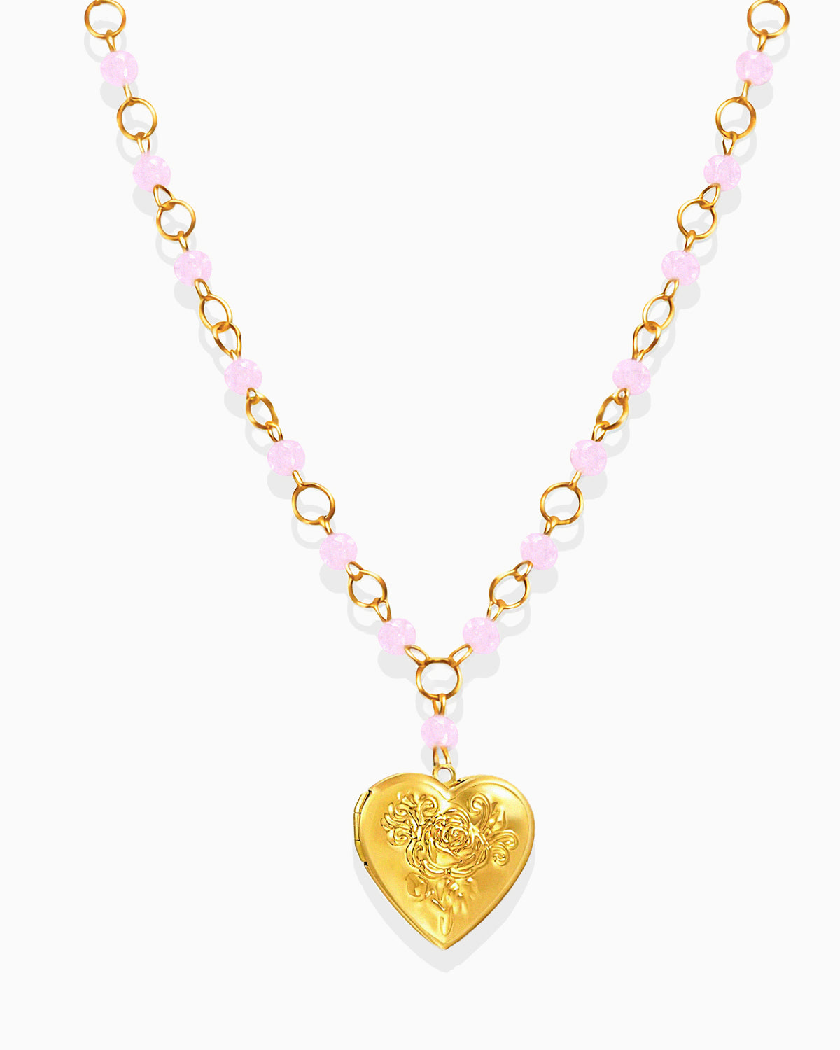 Gold Sweetheart Locket Necklace