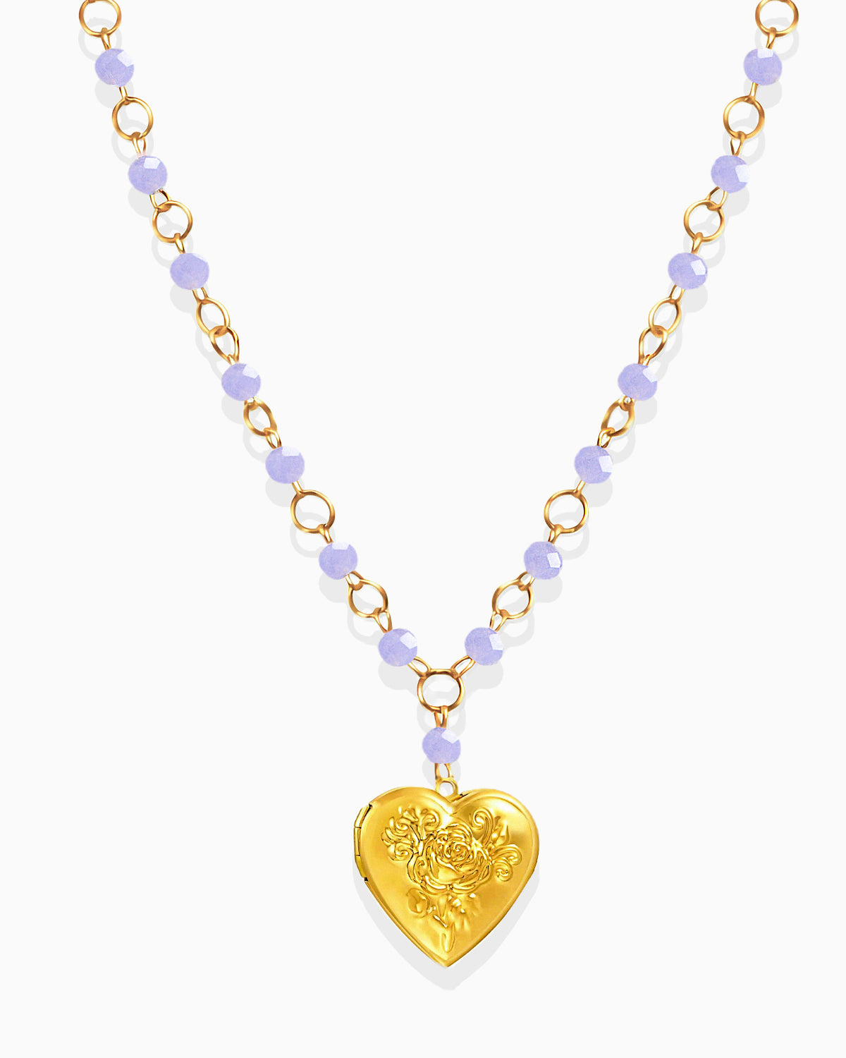Gold Sweetheart Locket Necklace