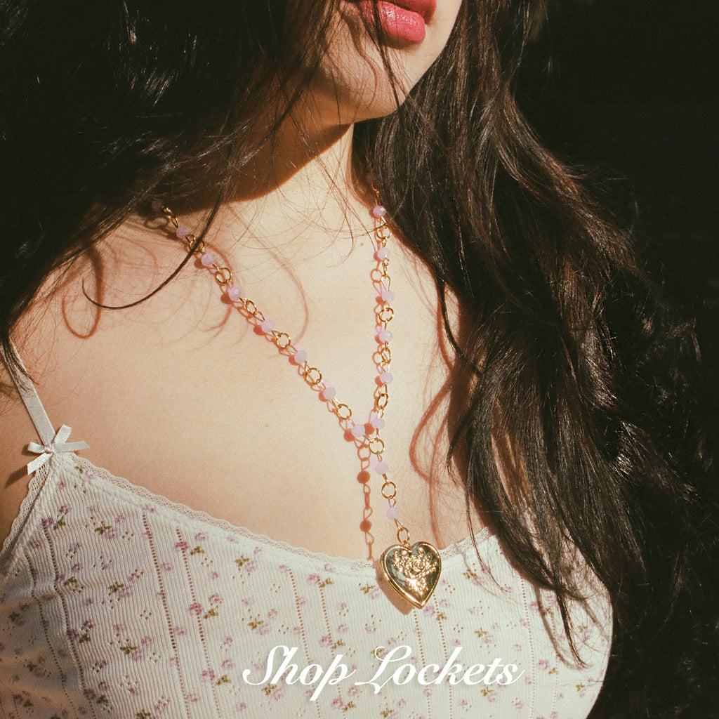 Gold Sweetheart Locket Necklace