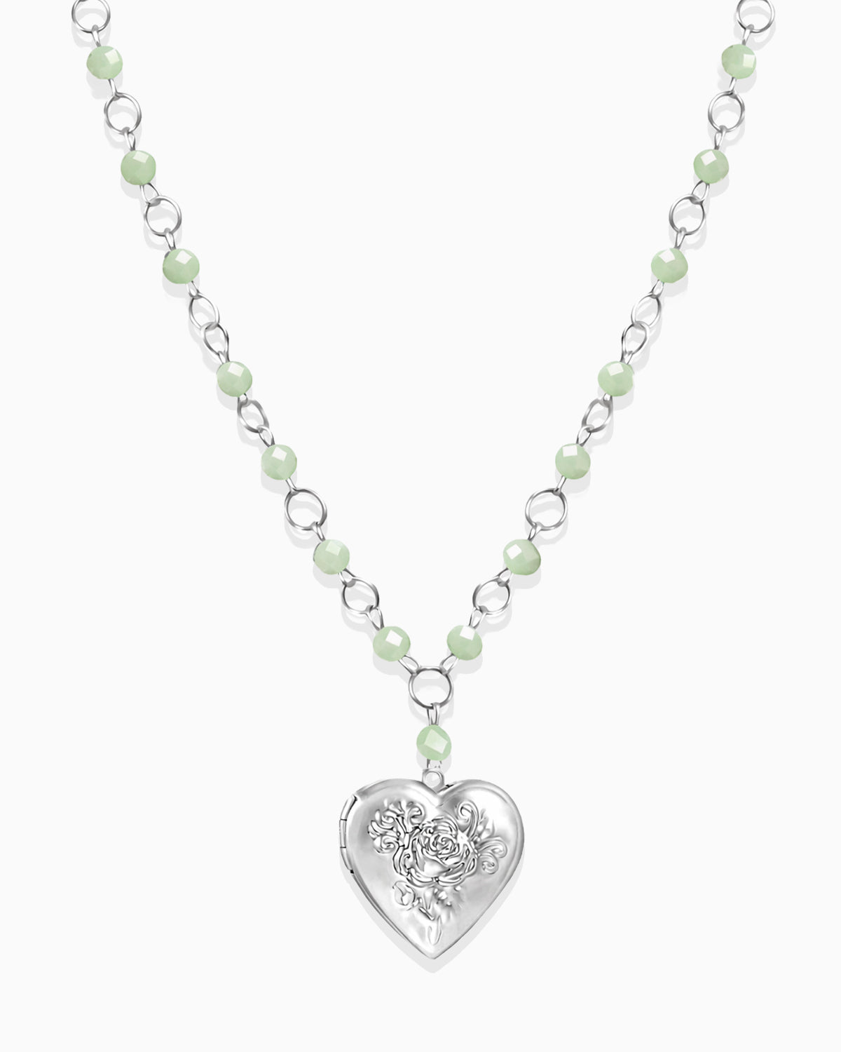 Sliver Sweetheart Locket Necklace